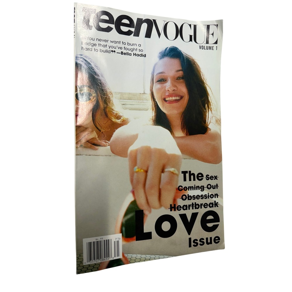 Teen Vogue Volume 1 Love Issue Bella Hadid Cover Magazine 2017 Collectible